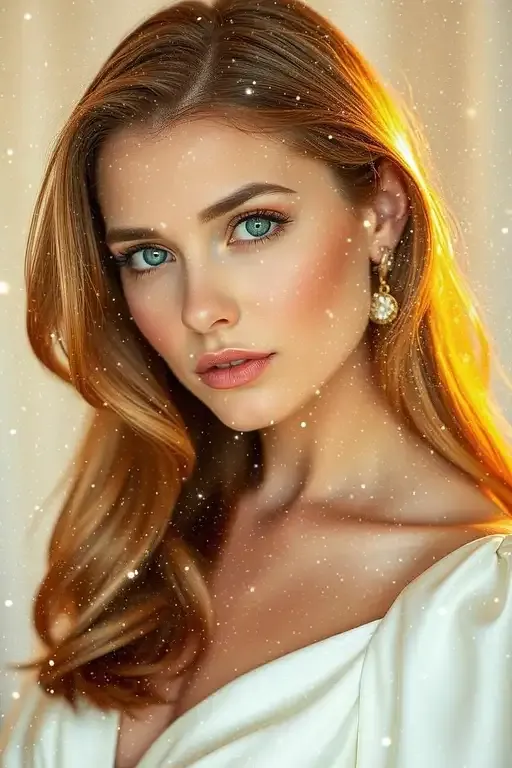 Earrings And Necklace In Fashion Portrait