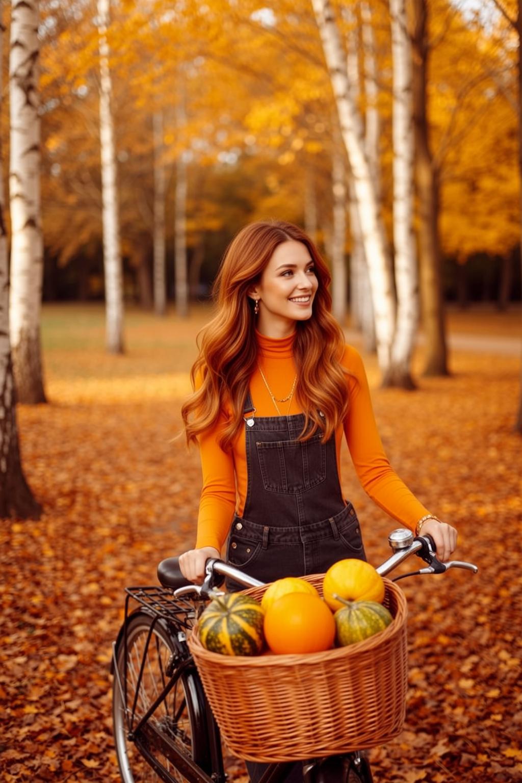 Orange Turtleneck Bicycle Park