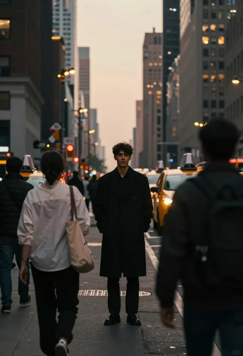 Photorealistic Urban Street Scene Captured During Hazy Dusk With Muted