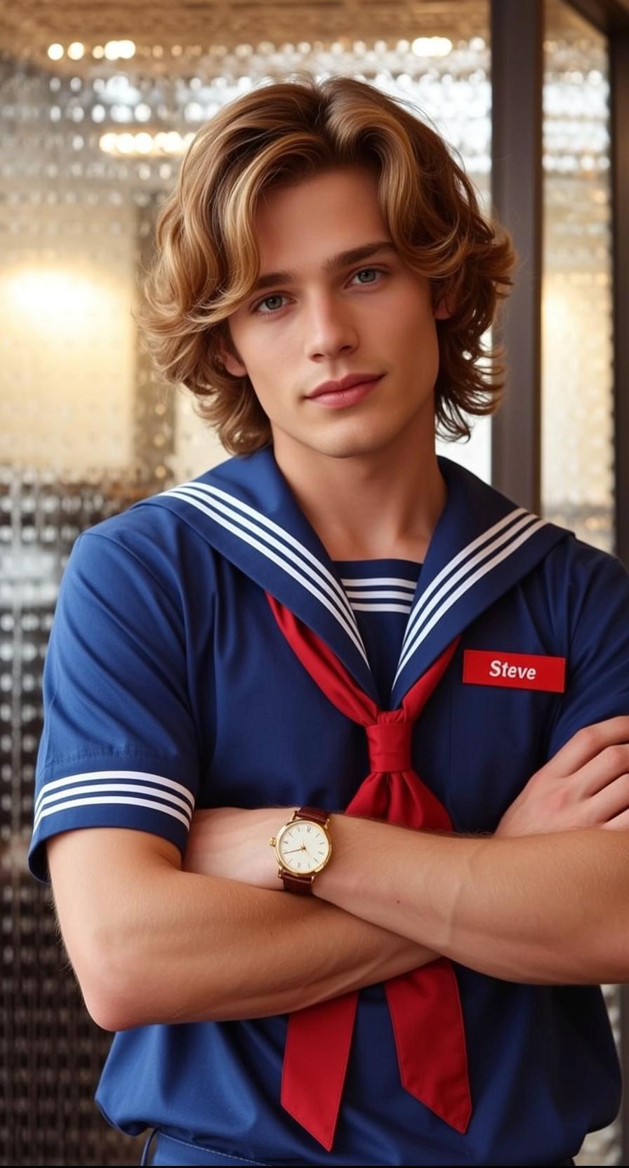 Blue Sailor Uniform Portrait