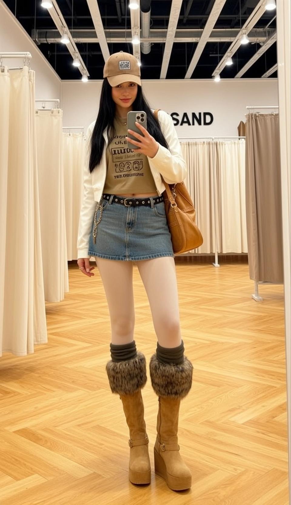 Fitting Room Mirror Selfie