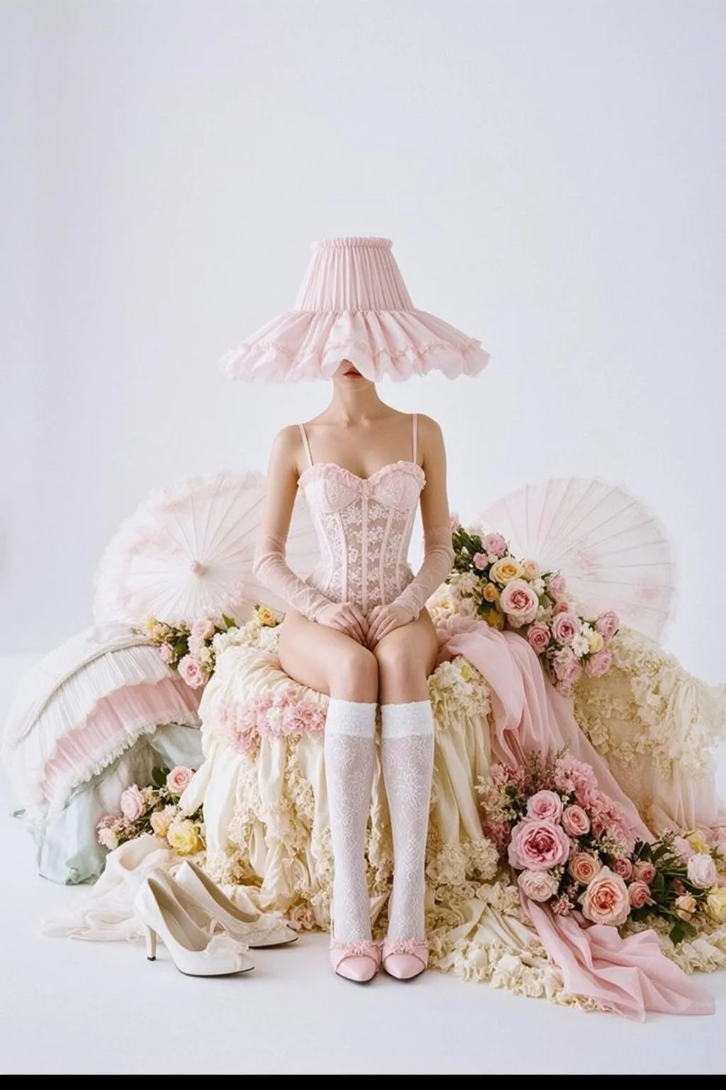 Balletcore Recreate This Scene Prompt Description Sitting