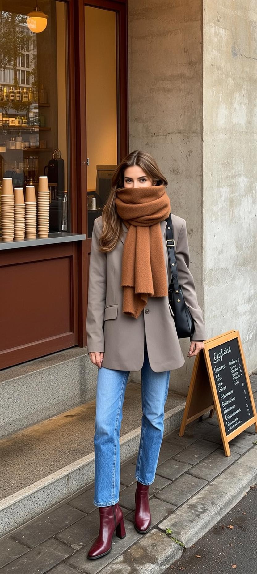 Autumn Young Long Brown Wavy Fair Oversized reference photo