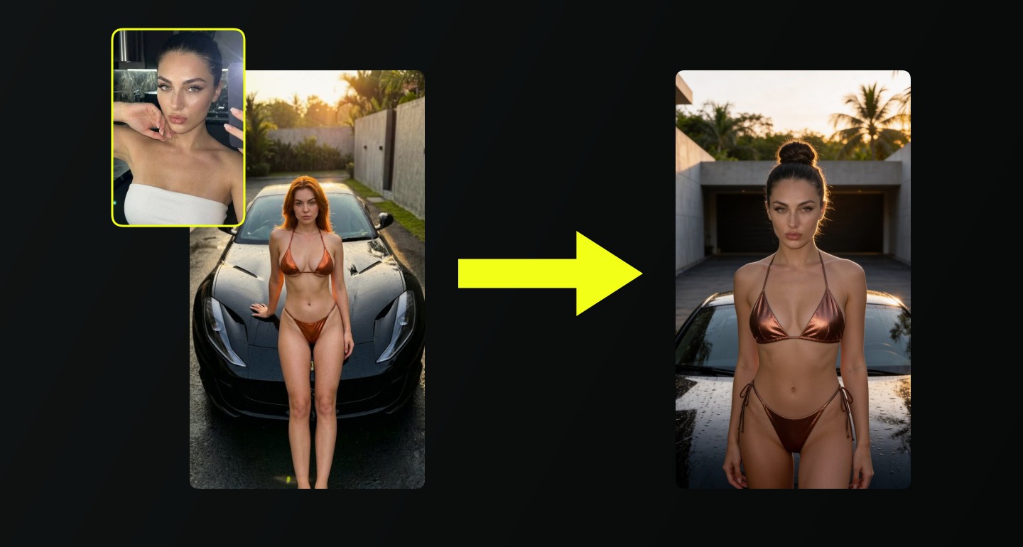 Lily remix walkthrough for Bronze Copper Bikini Beach Pose Serene Lighting