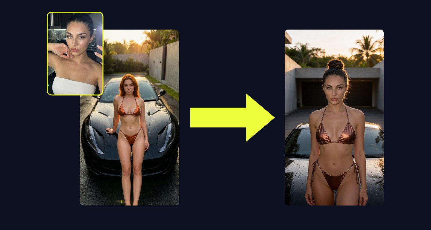Lily remix walkthrough for Bronze Copper Bikini Beach Pose Serene Lighting