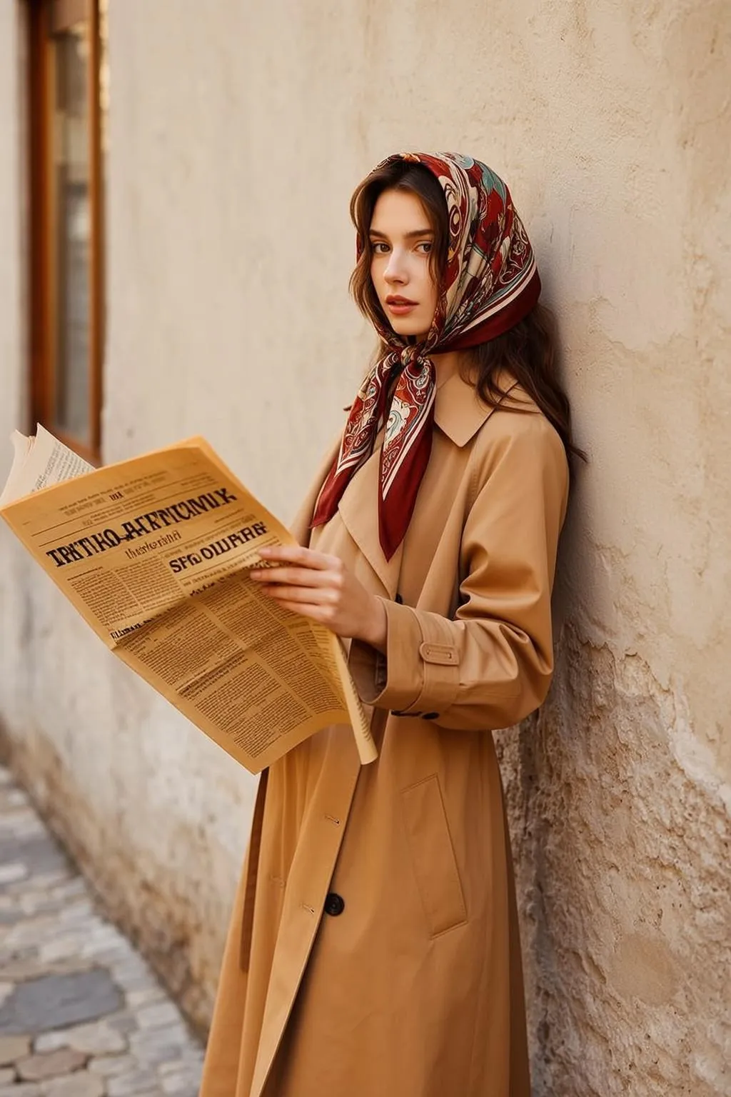 Autumn Young Long Wavy Brown Fair Tan