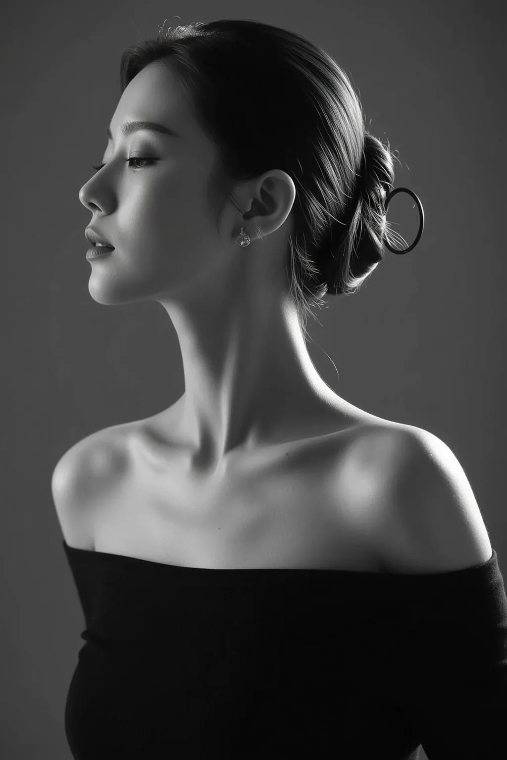 Makeup And Earrings In Fashion Portrait