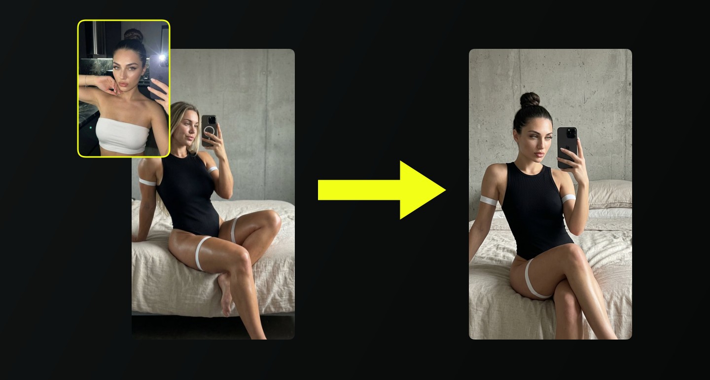 Lily remix walkthrough for Bodysuit Mirror Selfie On Textured Concrete Bed