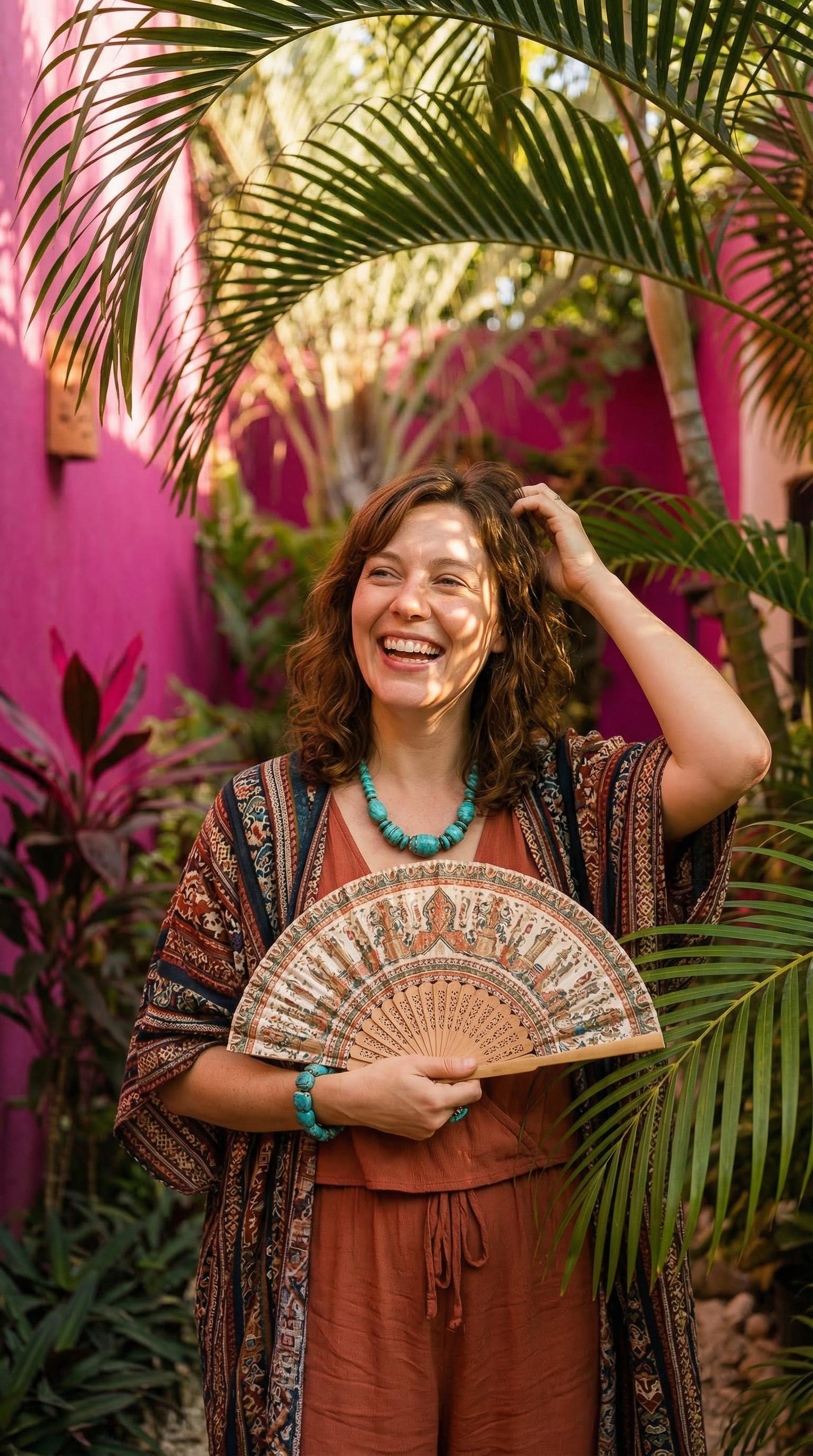 Boho Chic Sunlight Portrait