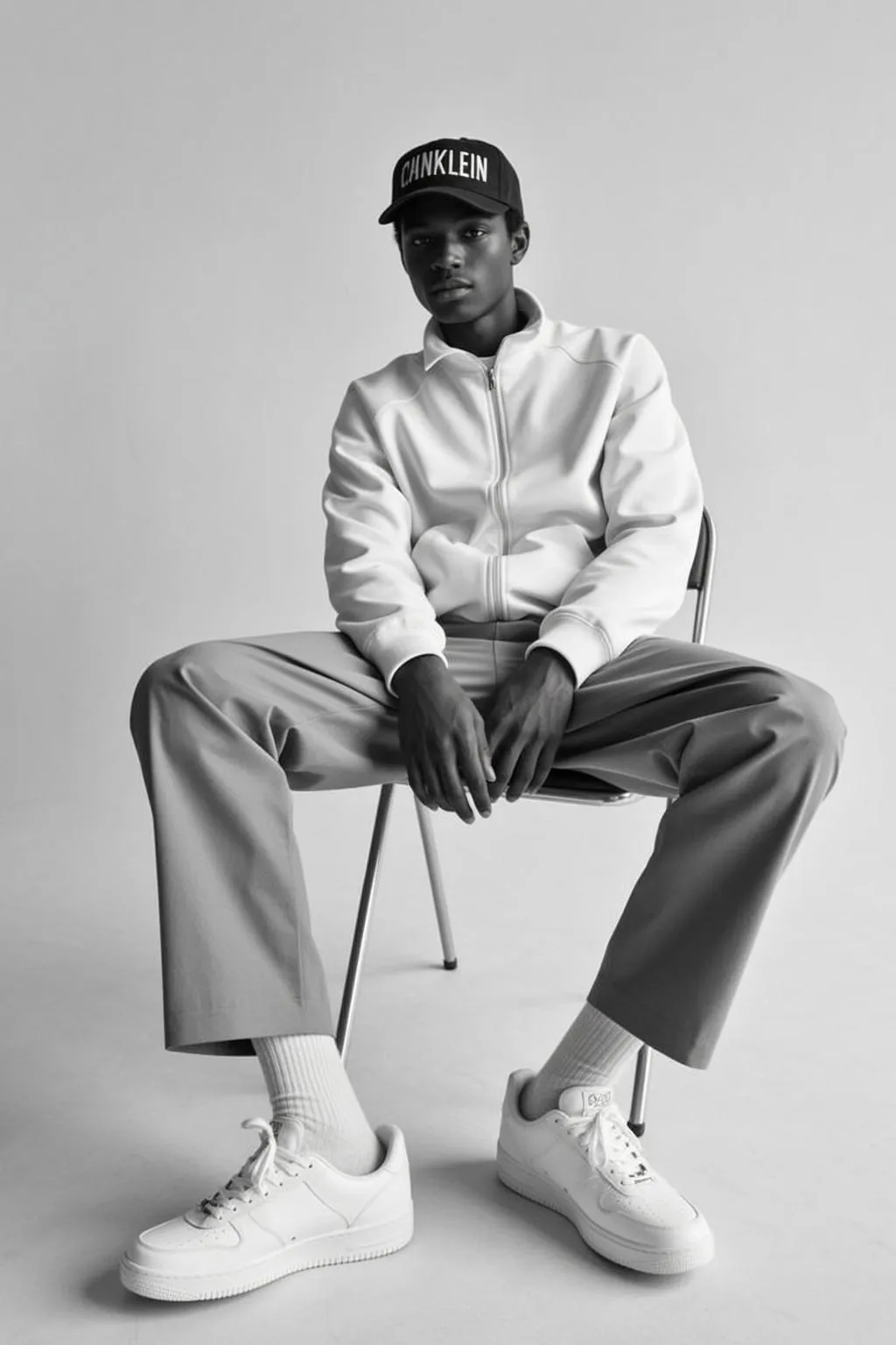 Young Black Short Hair Dark Skin White