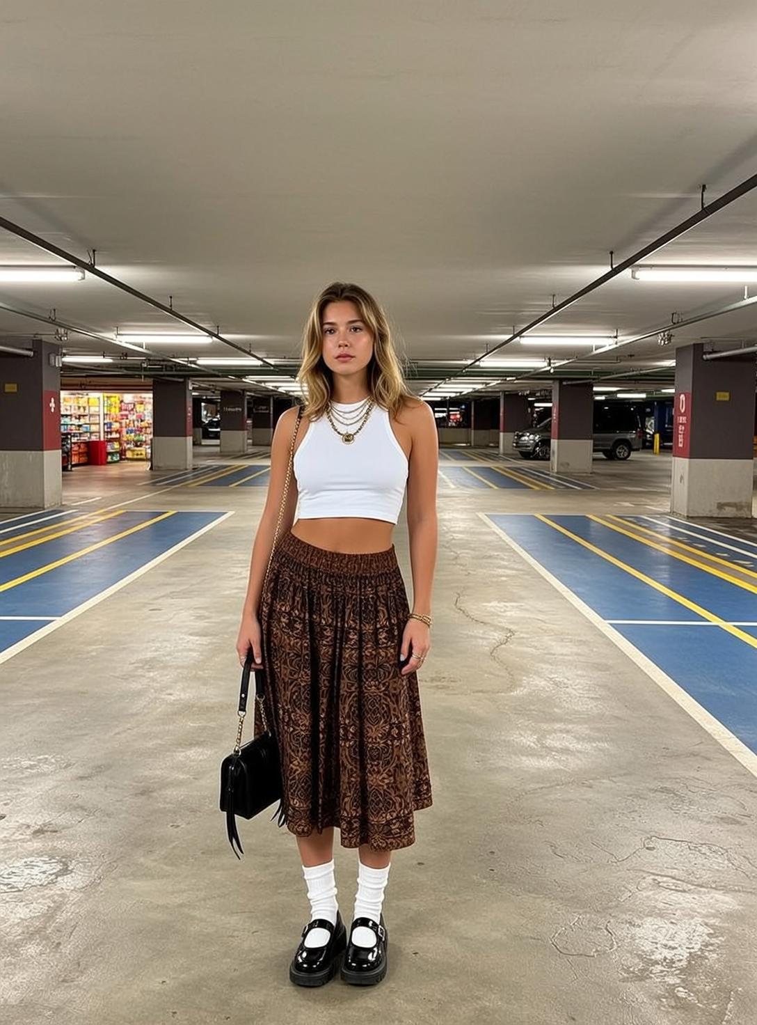 Casual Young Blonde Wavy Fair White Cropped