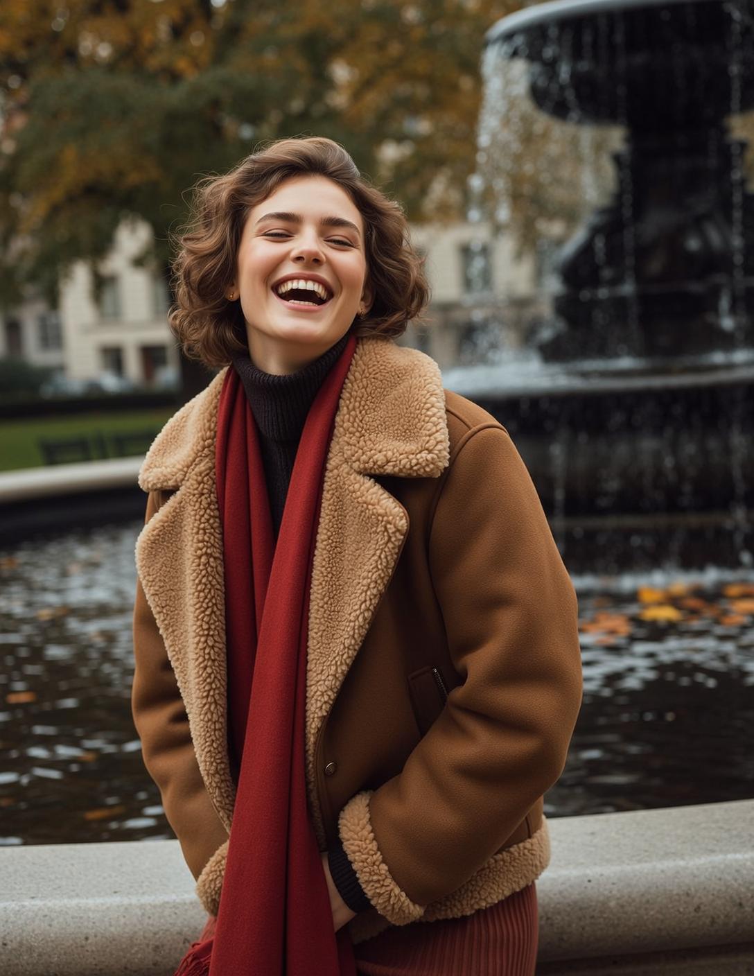 Autumn Young Short Wavy Brown Fair Black