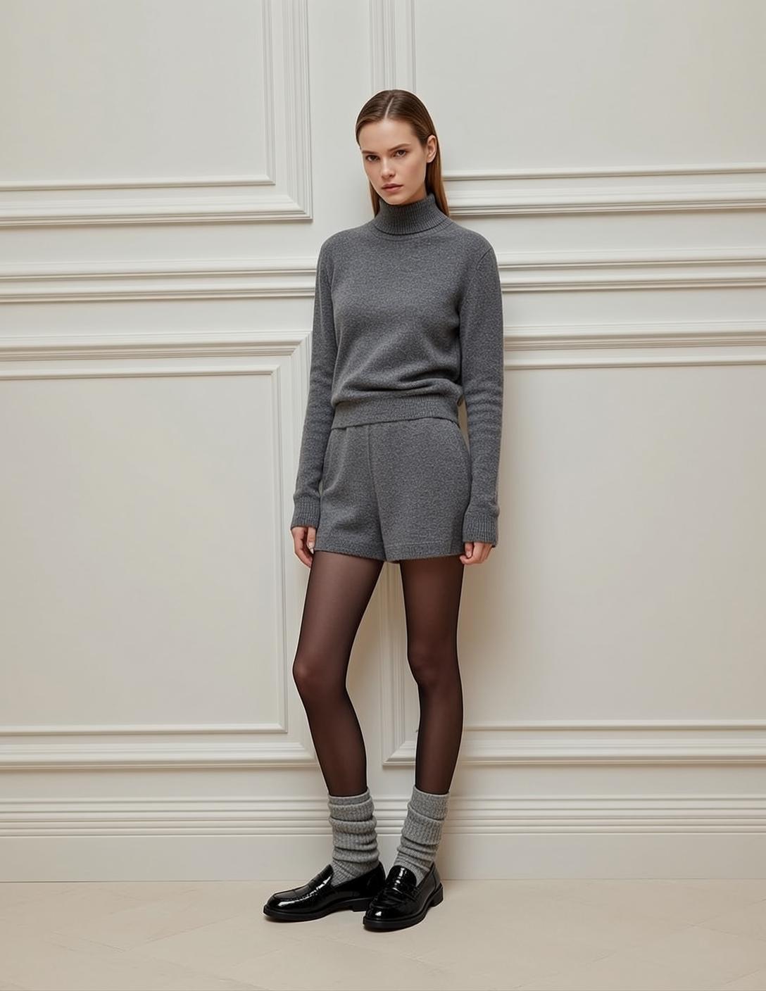 Balletcore Young Long Brown Hair Pulled Back
