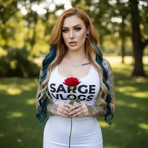 Gorgeous Caucasian Woman With Striking Almond Shaped Green Eyes Really