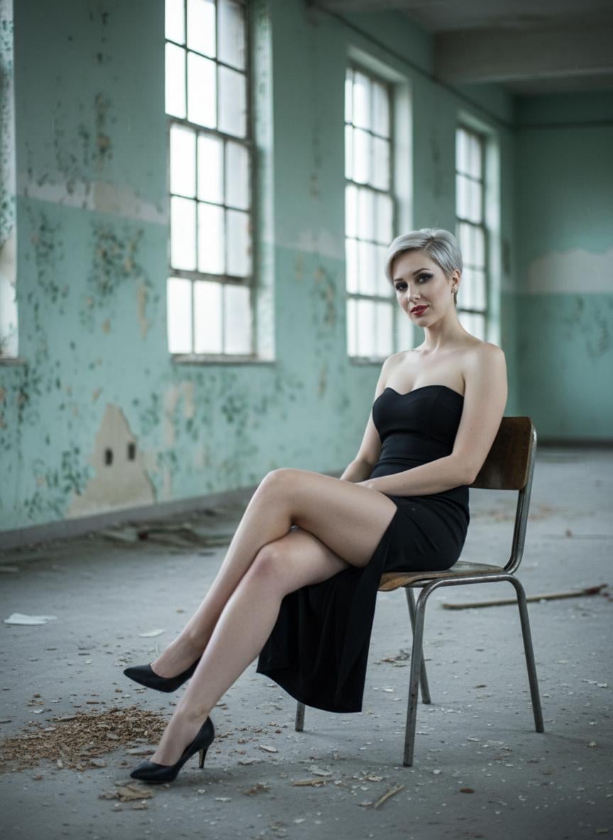 Strapless Dress Vintage Chair Urban Decay
