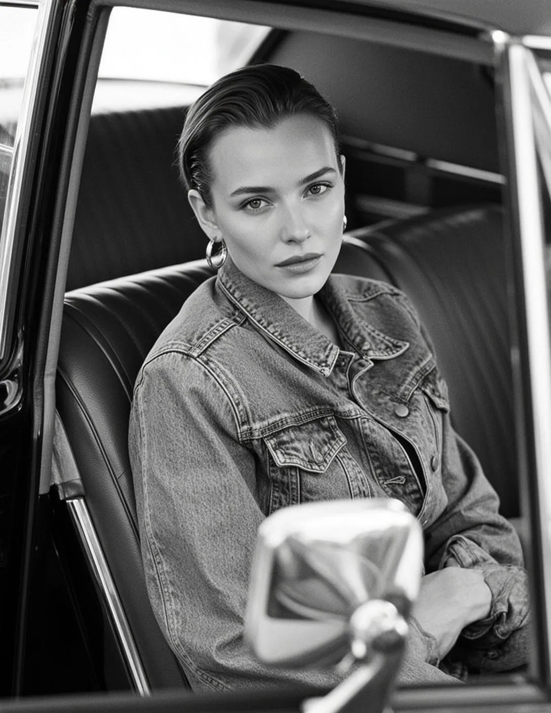 Earrings By A Car