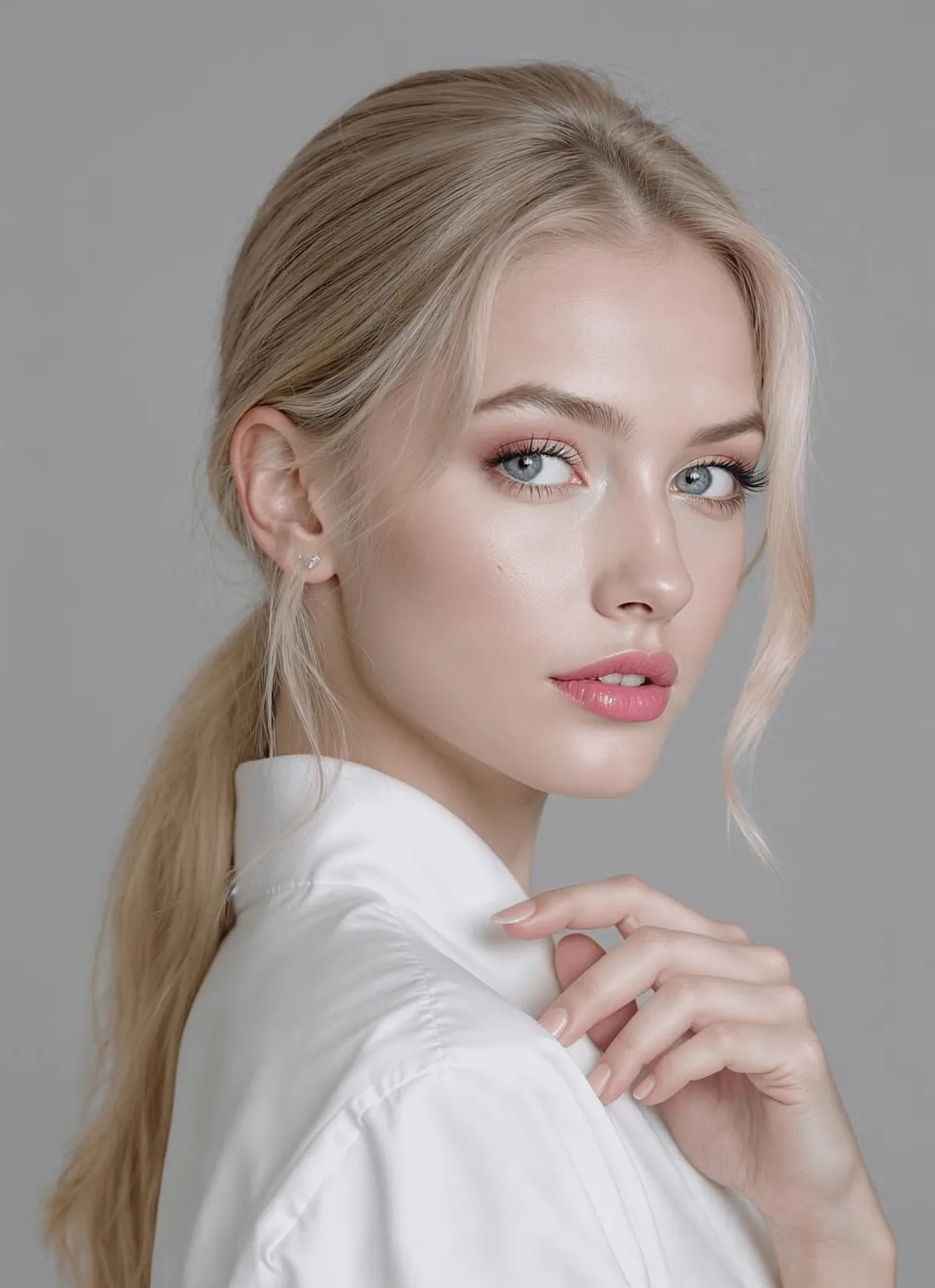 Resolution Studio With Styled In Loose Low Ponytail With Framing