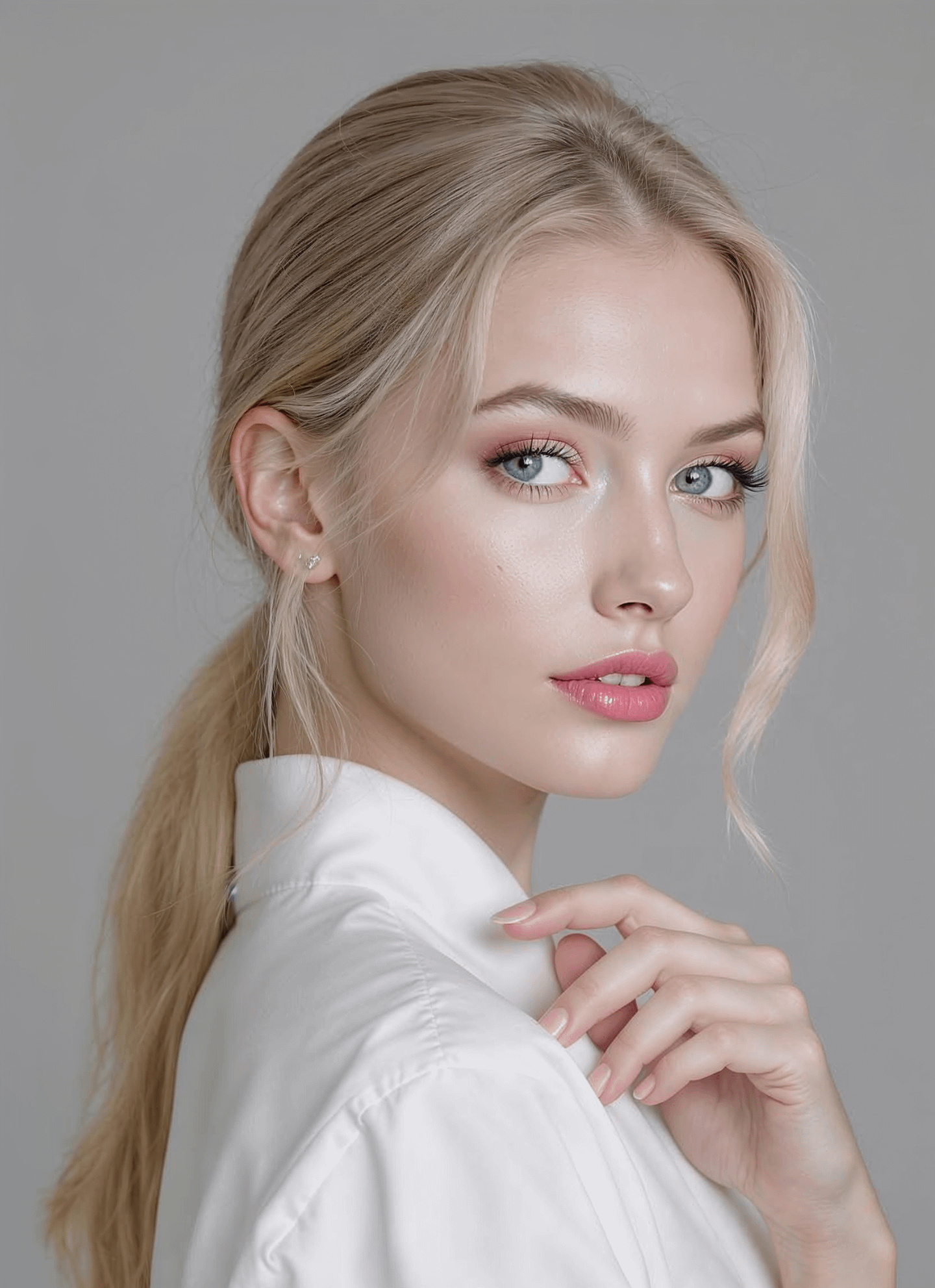 Resolution Studio With Styled In Loose Low Ponytail With Framing