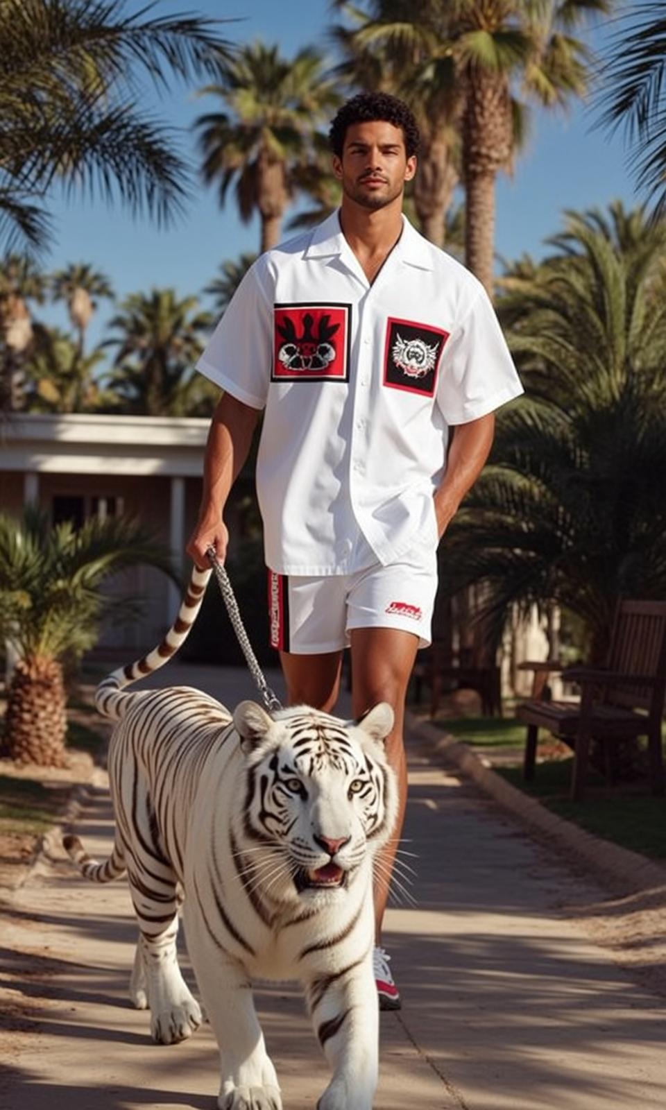 White Tiger Palm Walk