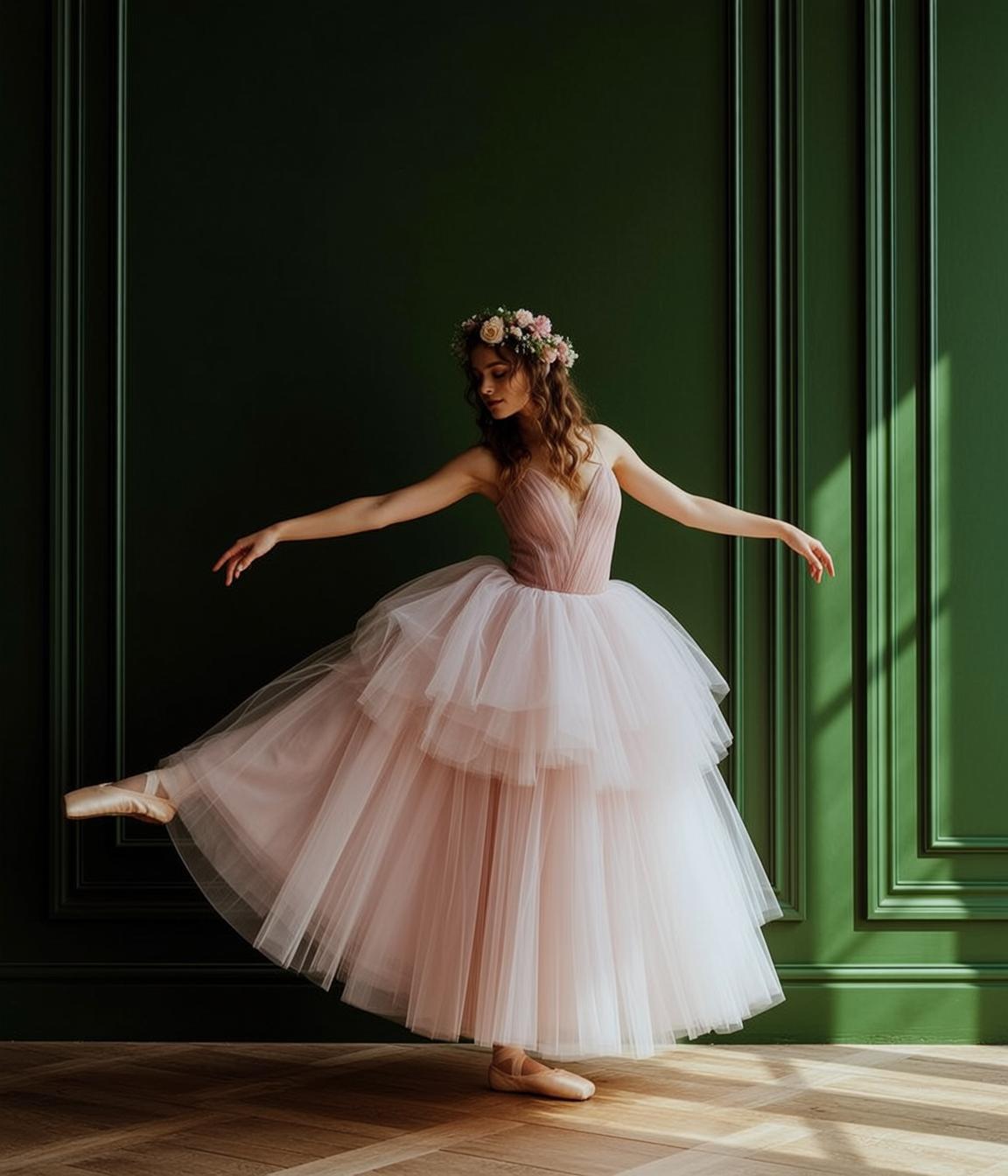 Pink Tutu Arabesque Pose