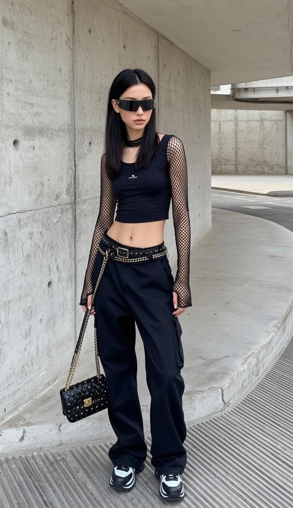 Skater Young Long Black Hair Pale Skin