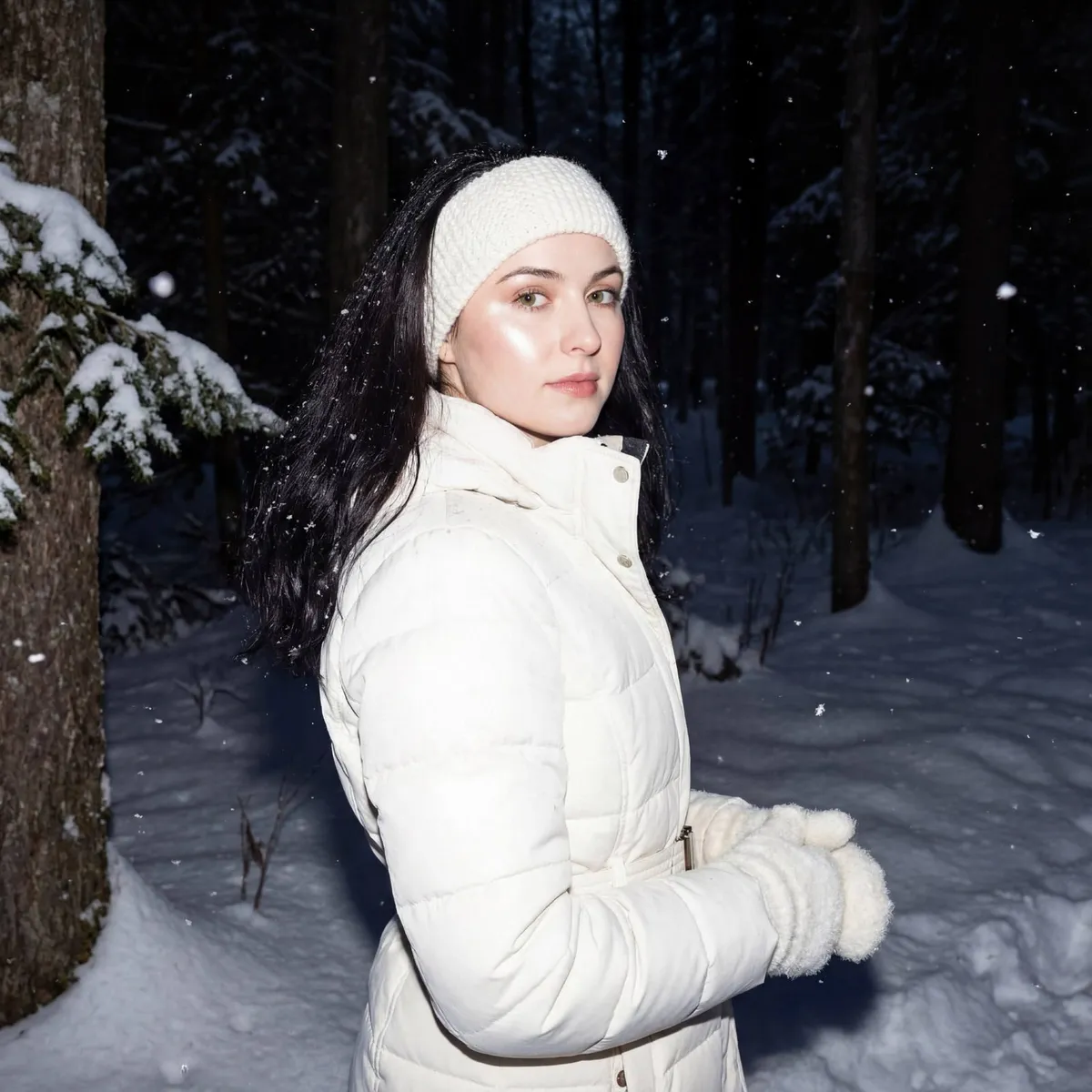 Snowy Forest Flash Scene