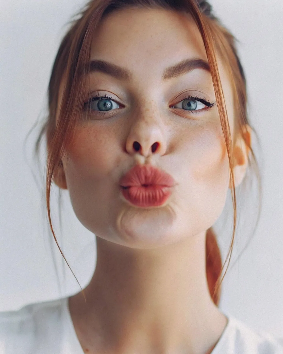 Makeup With White Shirt