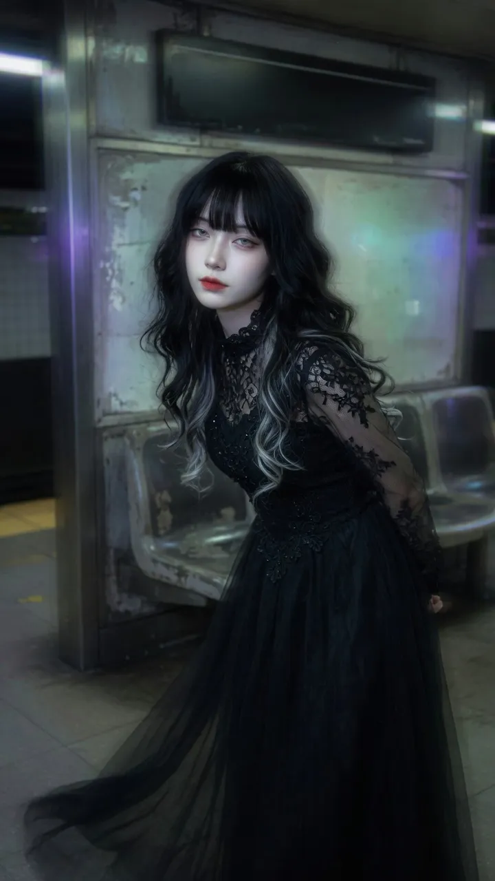 Pale Gothic Beauty Porcelain Luminous