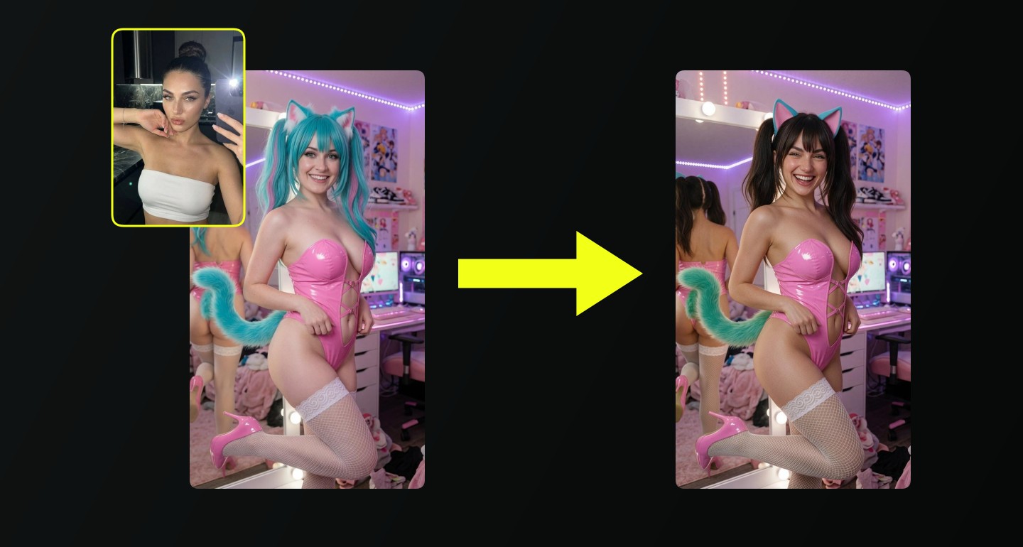 Lily remix walkthrough for Cosplay Portrait Colorful Gaming Bedroom Mirror Pose