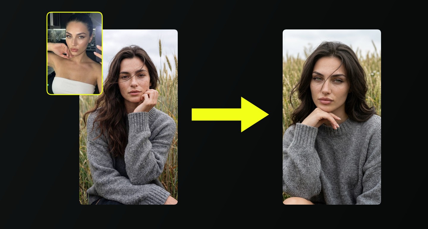 Lily remix walkthrough for Girl Sitting In Tall Grass Calm Thoughtful Pose