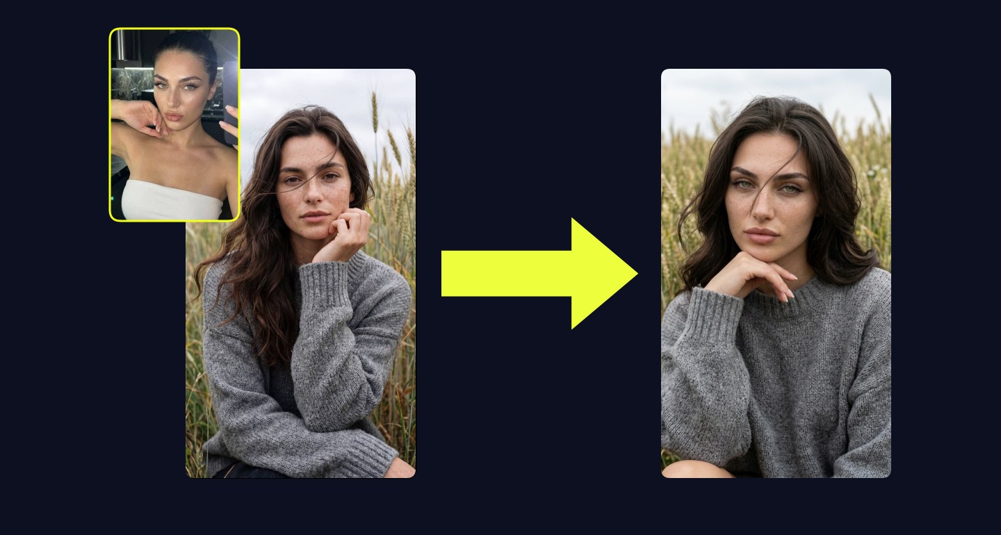 Lily remix walkthrough for Girl Sitting In Tall Grass Calm Thoughtful Pose