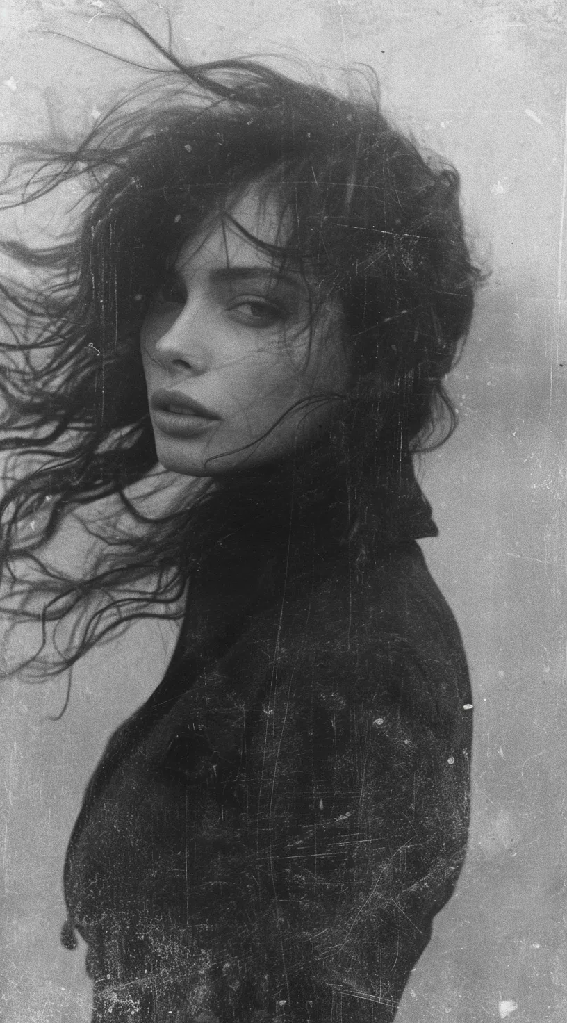 Windblown Hair Haunting Gaze