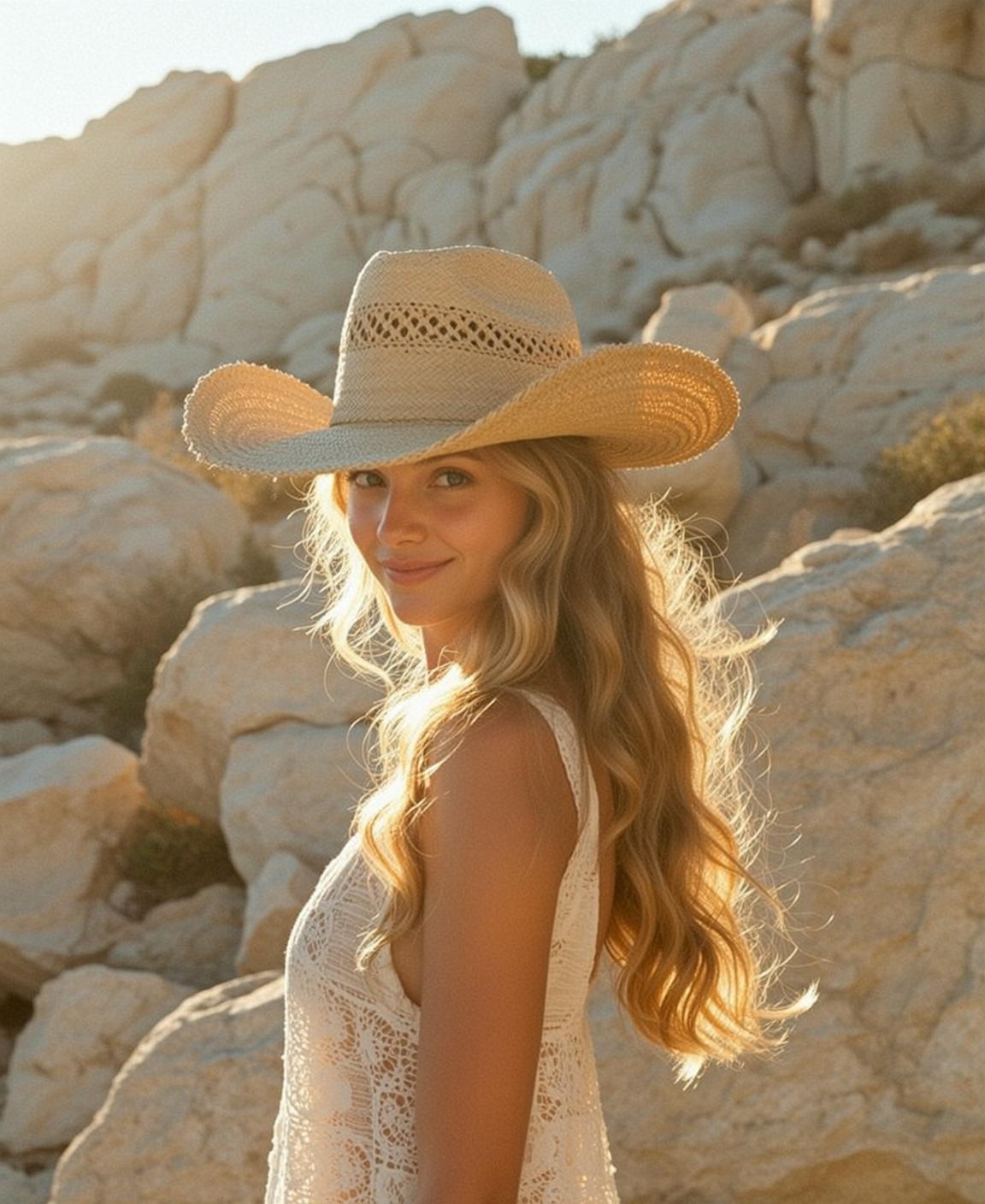 Lace Tank in Desert Light