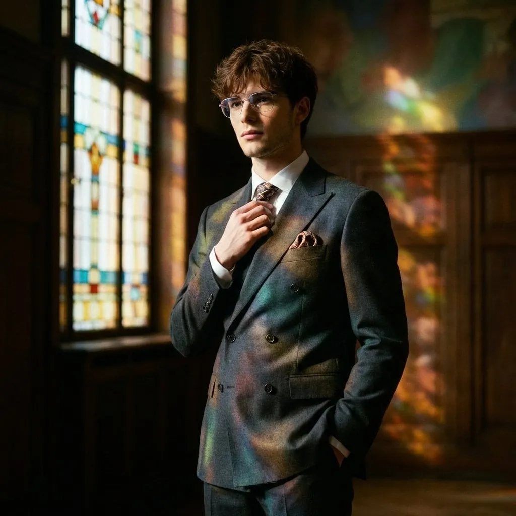 Suit Texture Soft Light Stained Glass