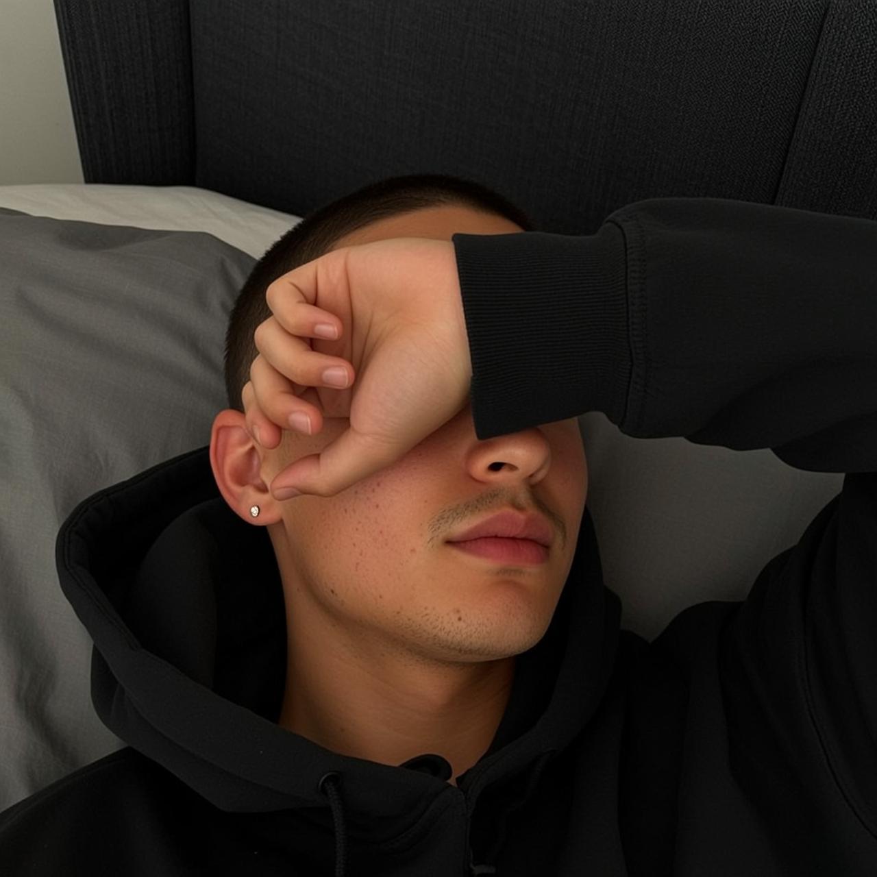 Explore Close-up Medium Captures Lying Bed His