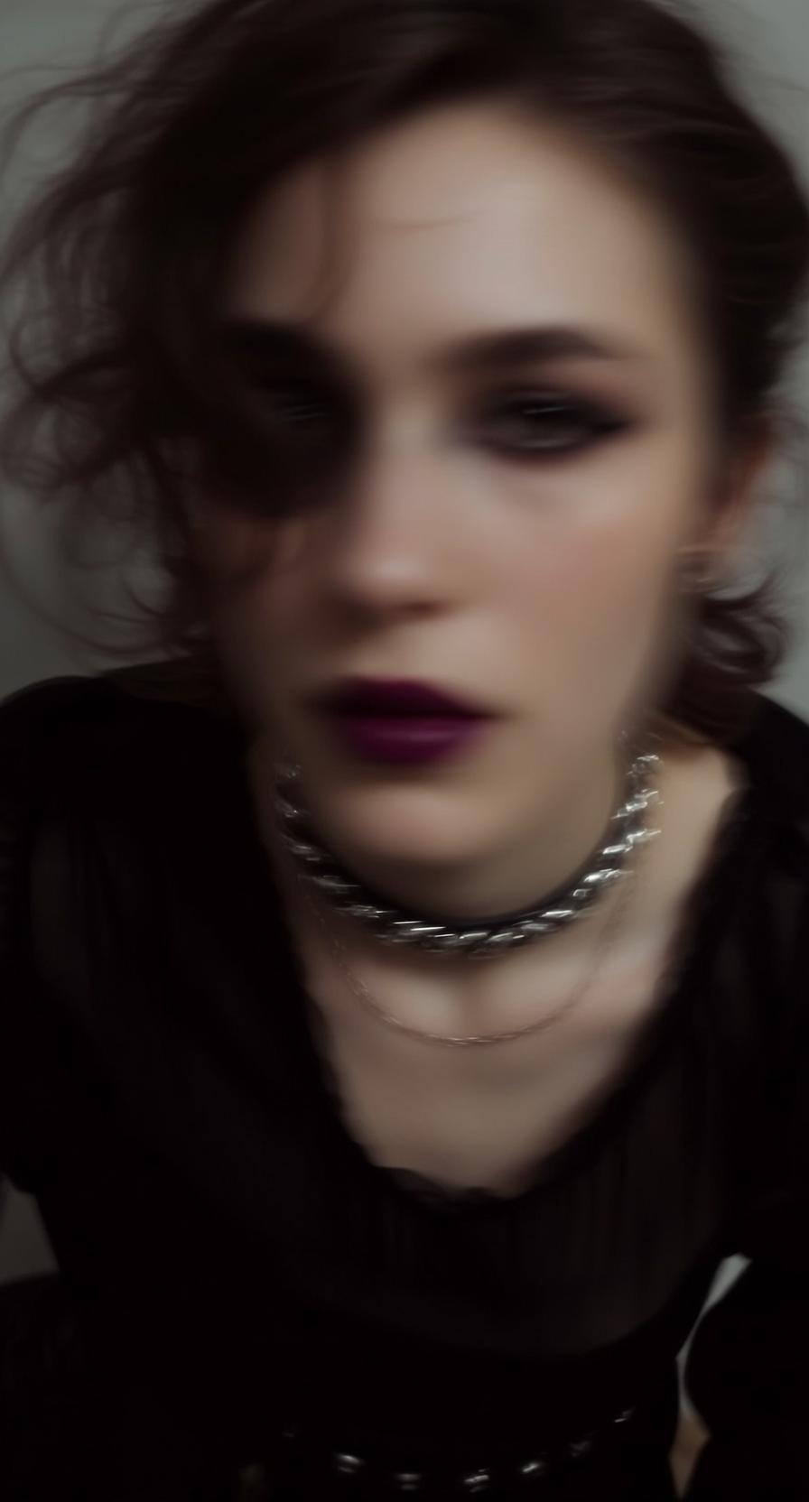 Halloween Makeup Young Dark Brown Messy Shoulder-length