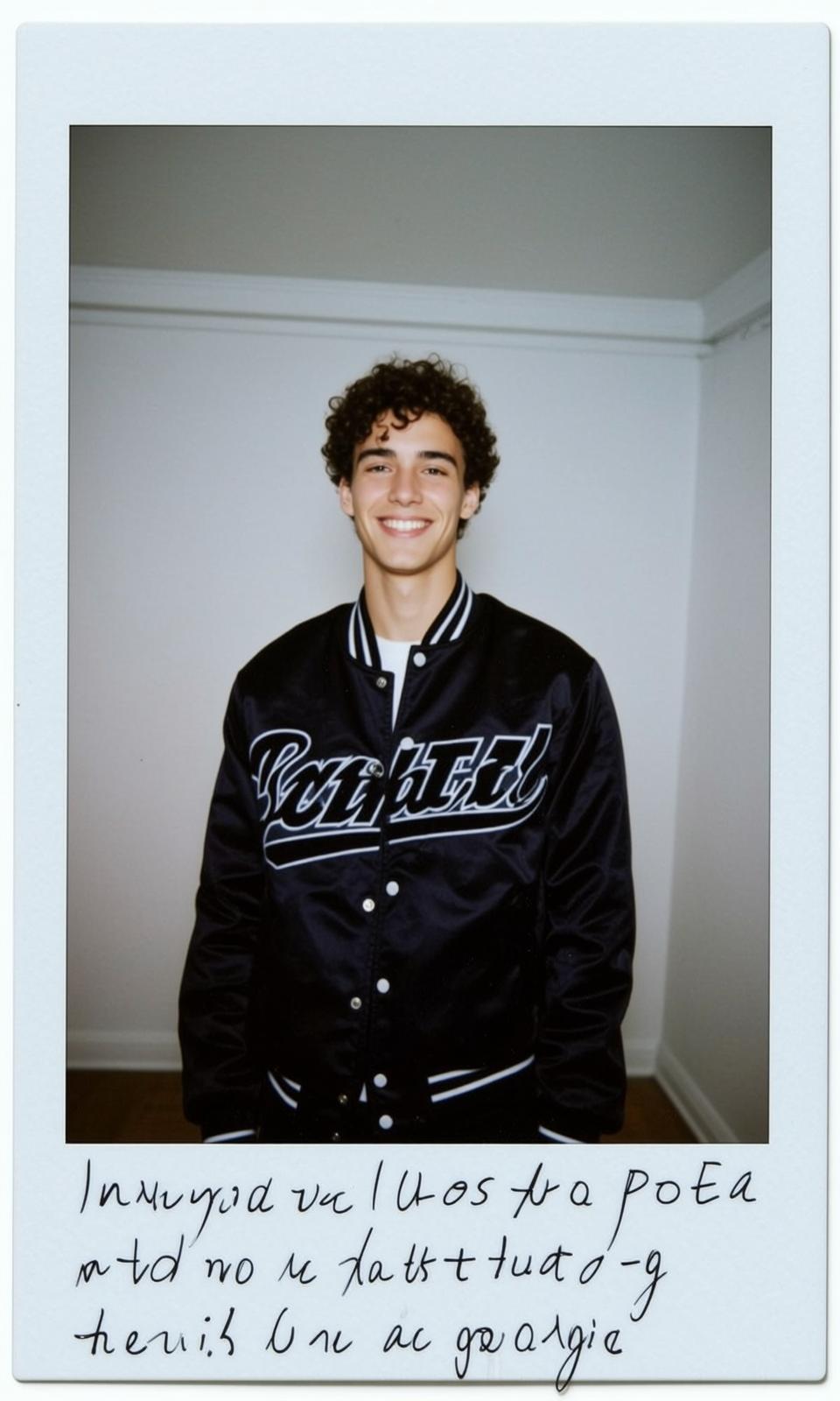 Satin Bomber Casual Smile