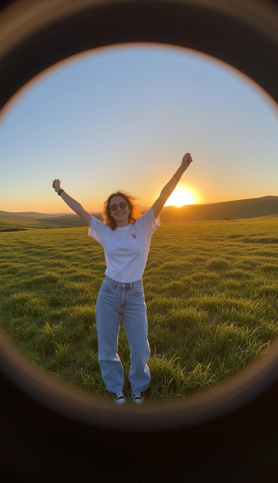 White Tee Baggy Jeans Hills