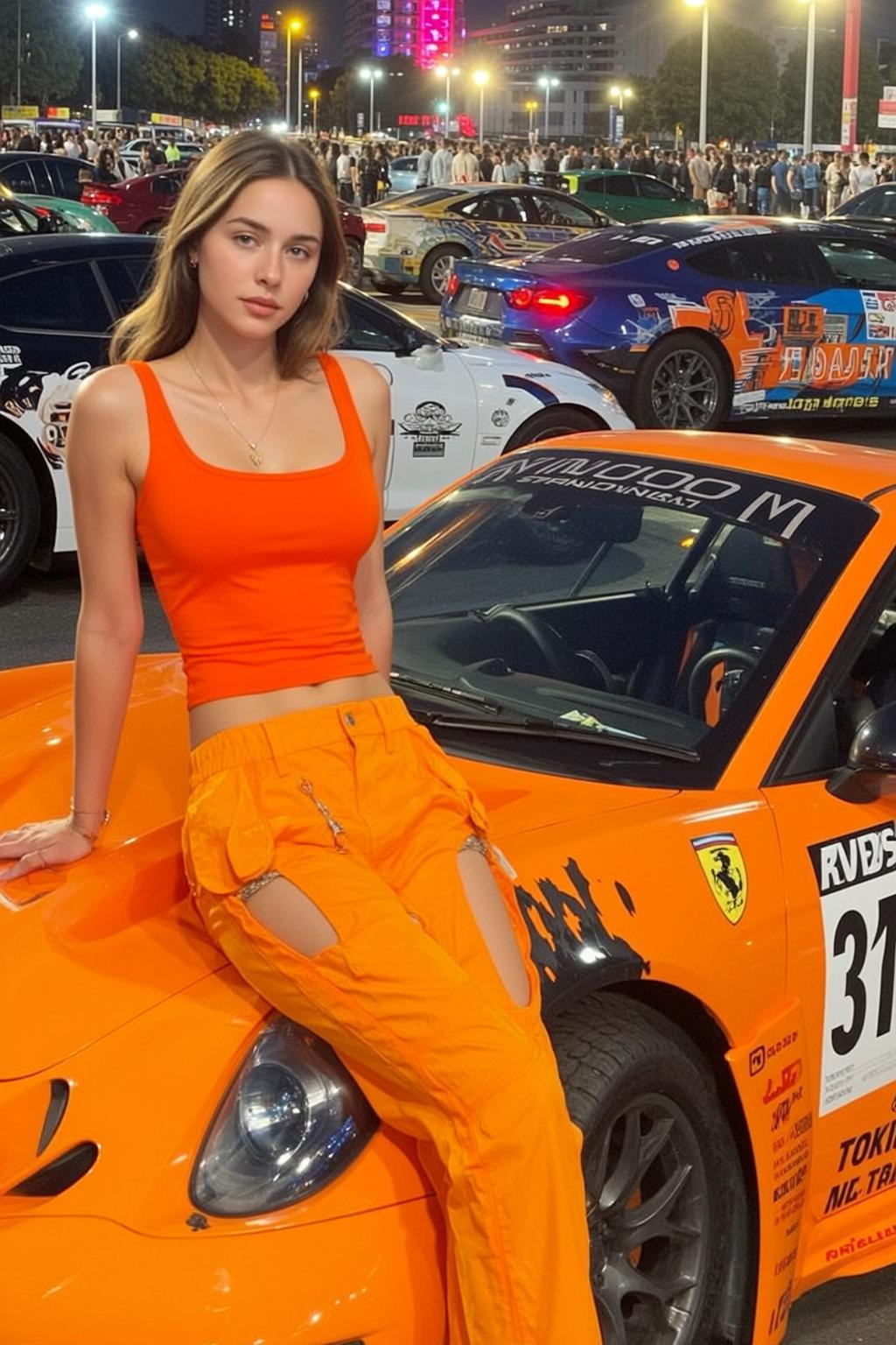 Tank Top Pants Car