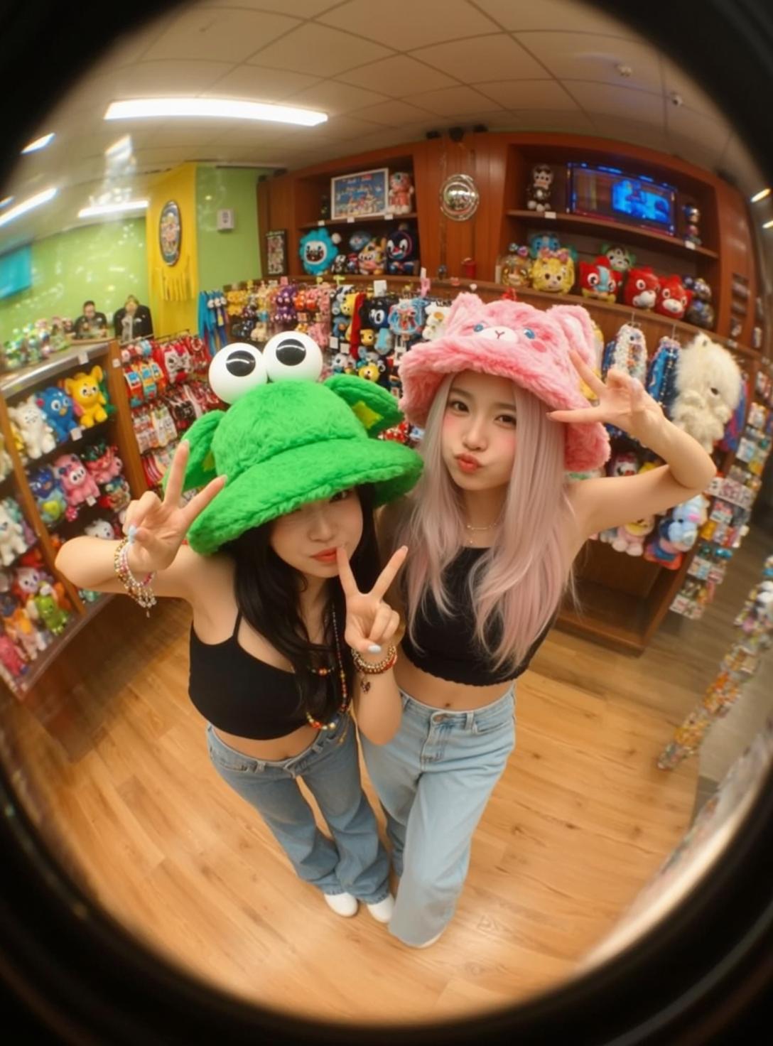 Toy Aisle Fuzzy Hat Duo