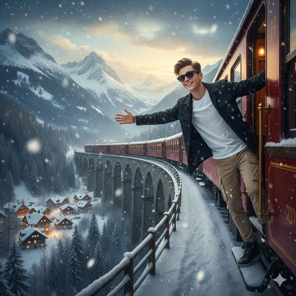 Sunglasses In Winter Portrait