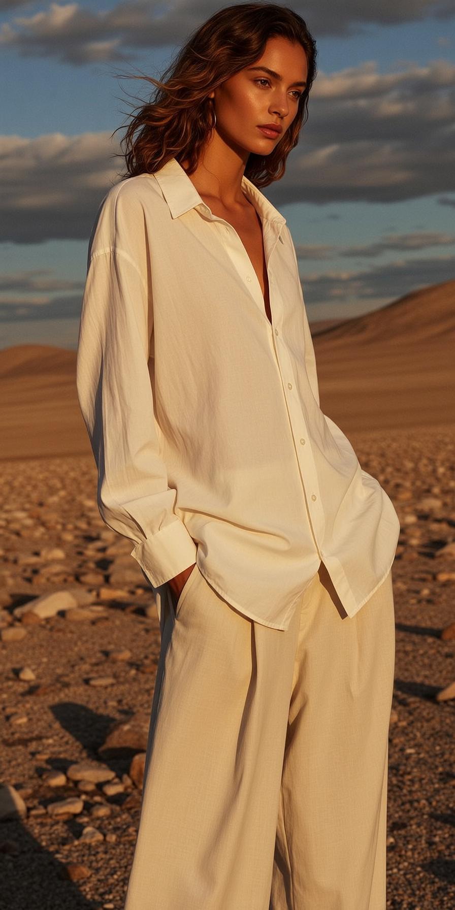 Tan Jacket Trousers City Street