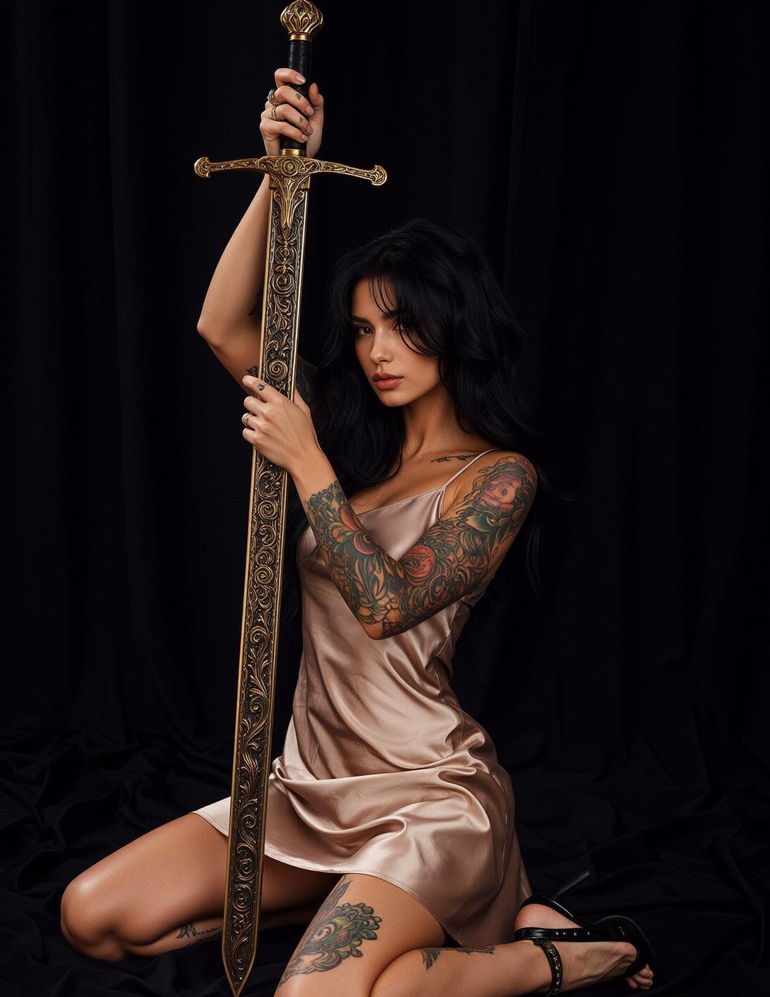 Champagne Sword Portrait