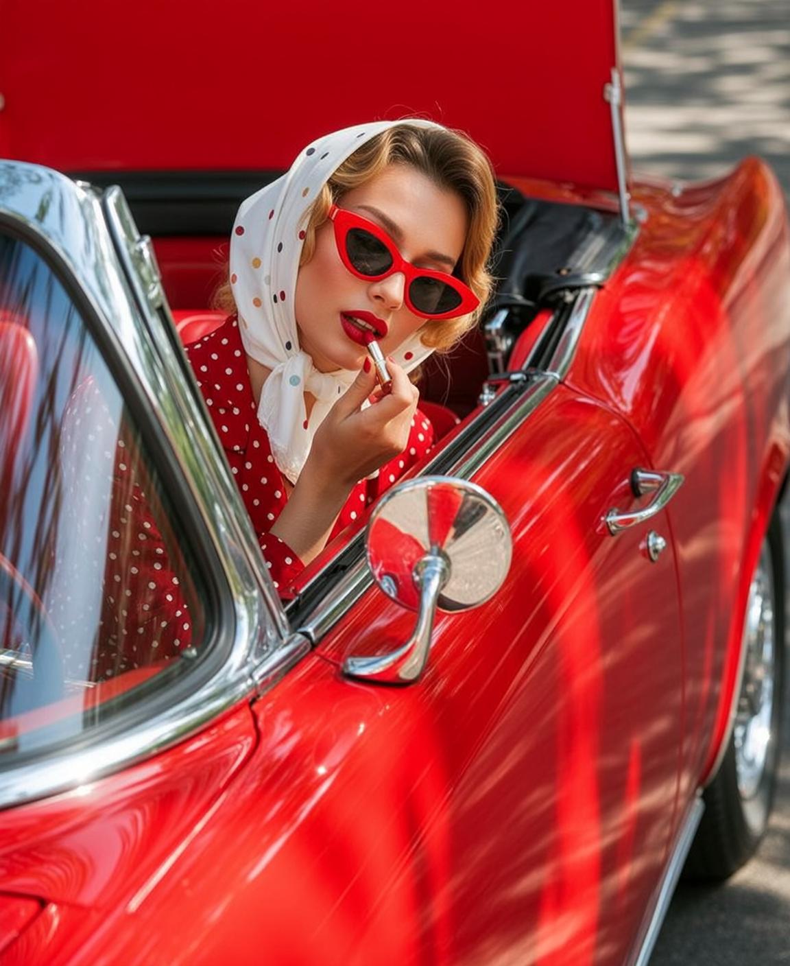 Convertible Lipstick Pose Portrait