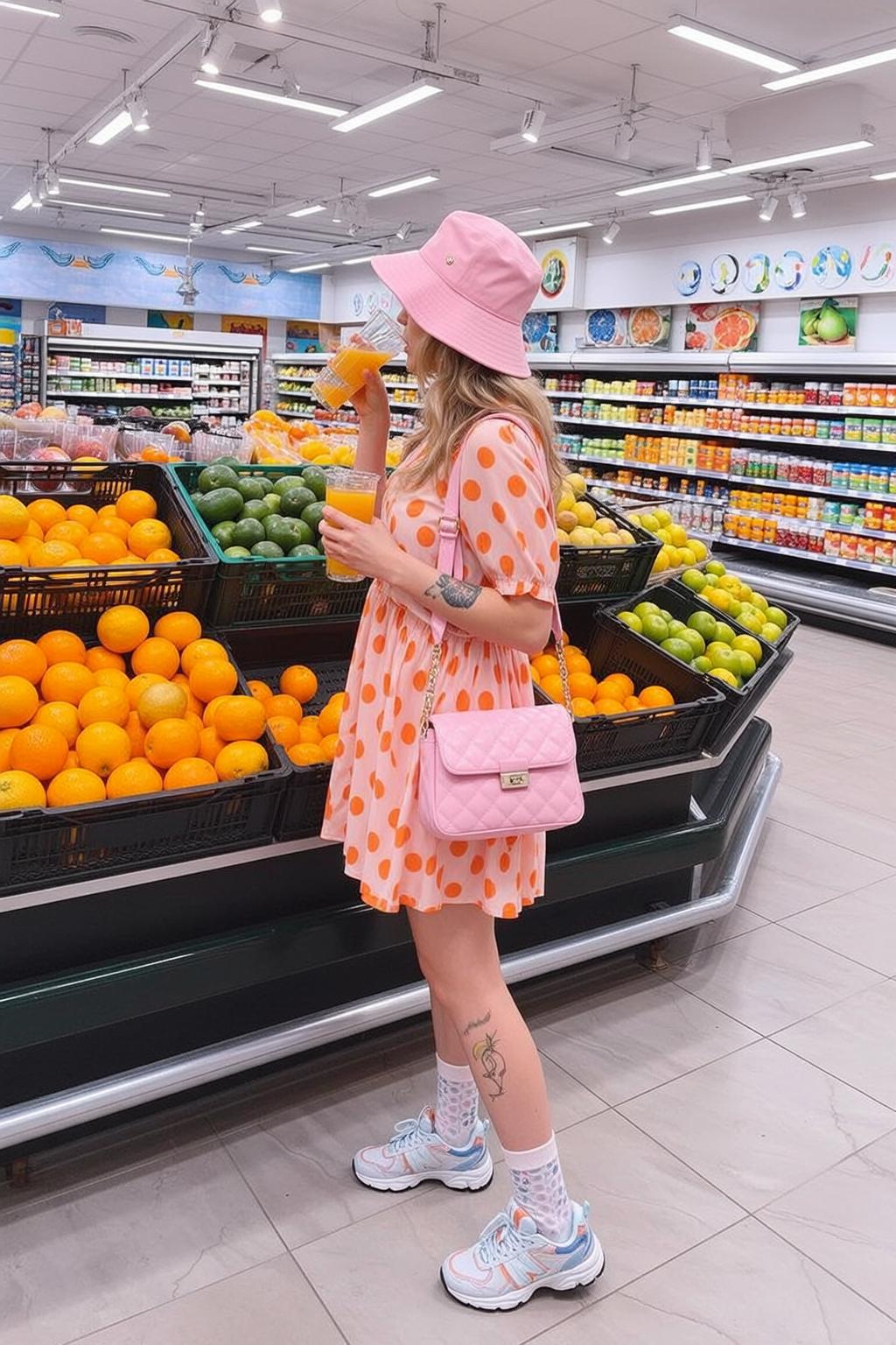 Explore Stands Grocery Store Holding Clear Plastic