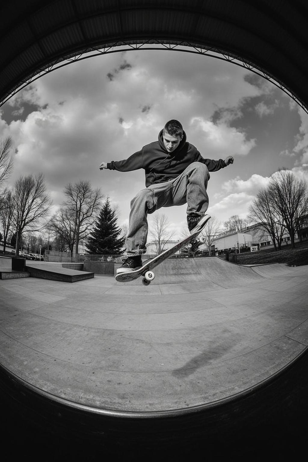 Fisheye Recreate This Scene Description Young Male