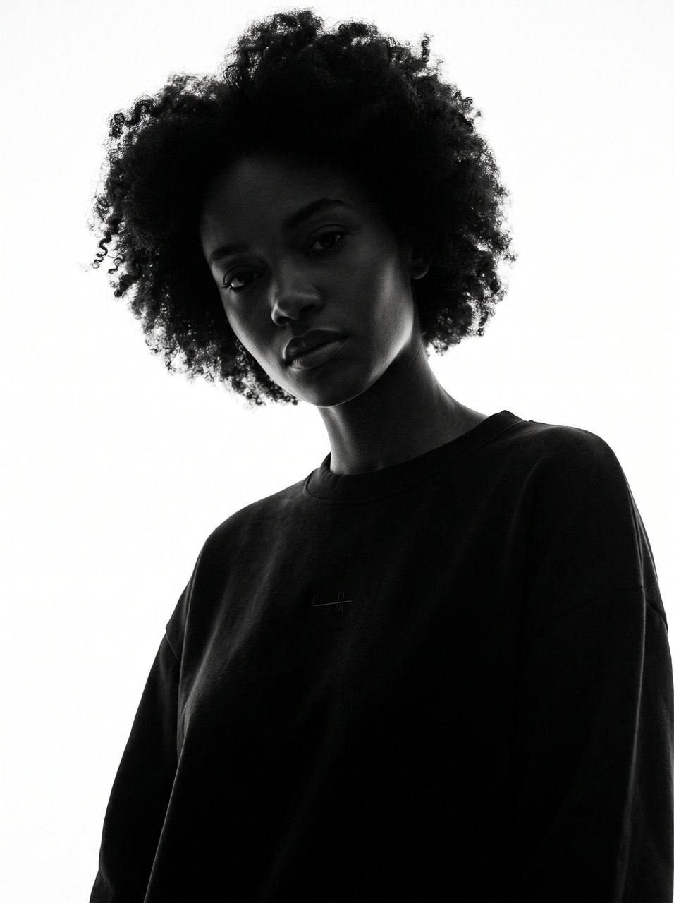 Create Hyper Black And White Low Key Fashion Based