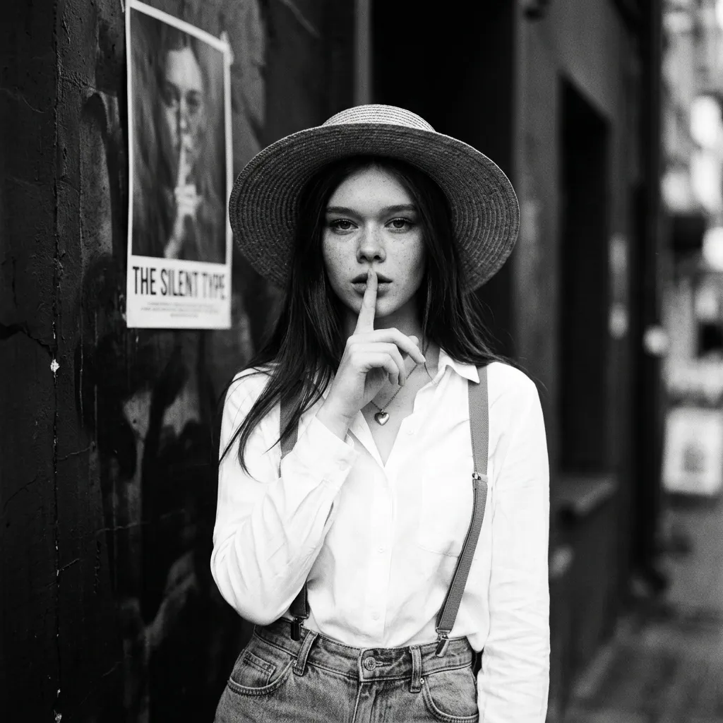 Necklace By A Wall