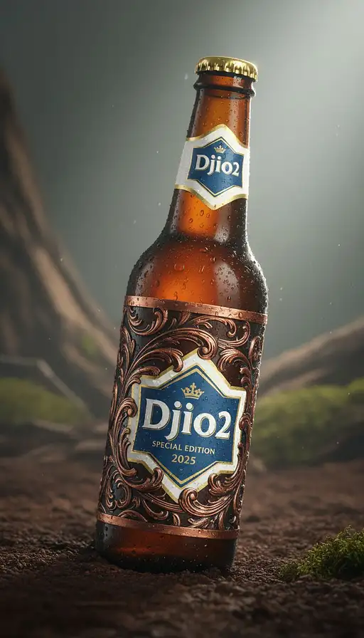 Create Highly Detailed Ultra-realistic Advertising Poster For Limited-edition 5-liter Brown