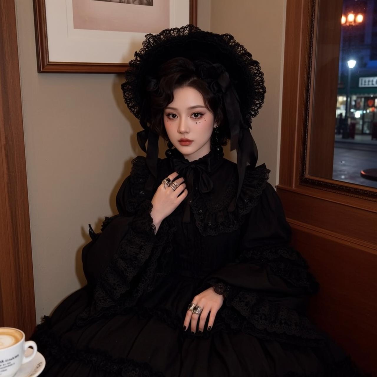Bonnet Victorian Portrait